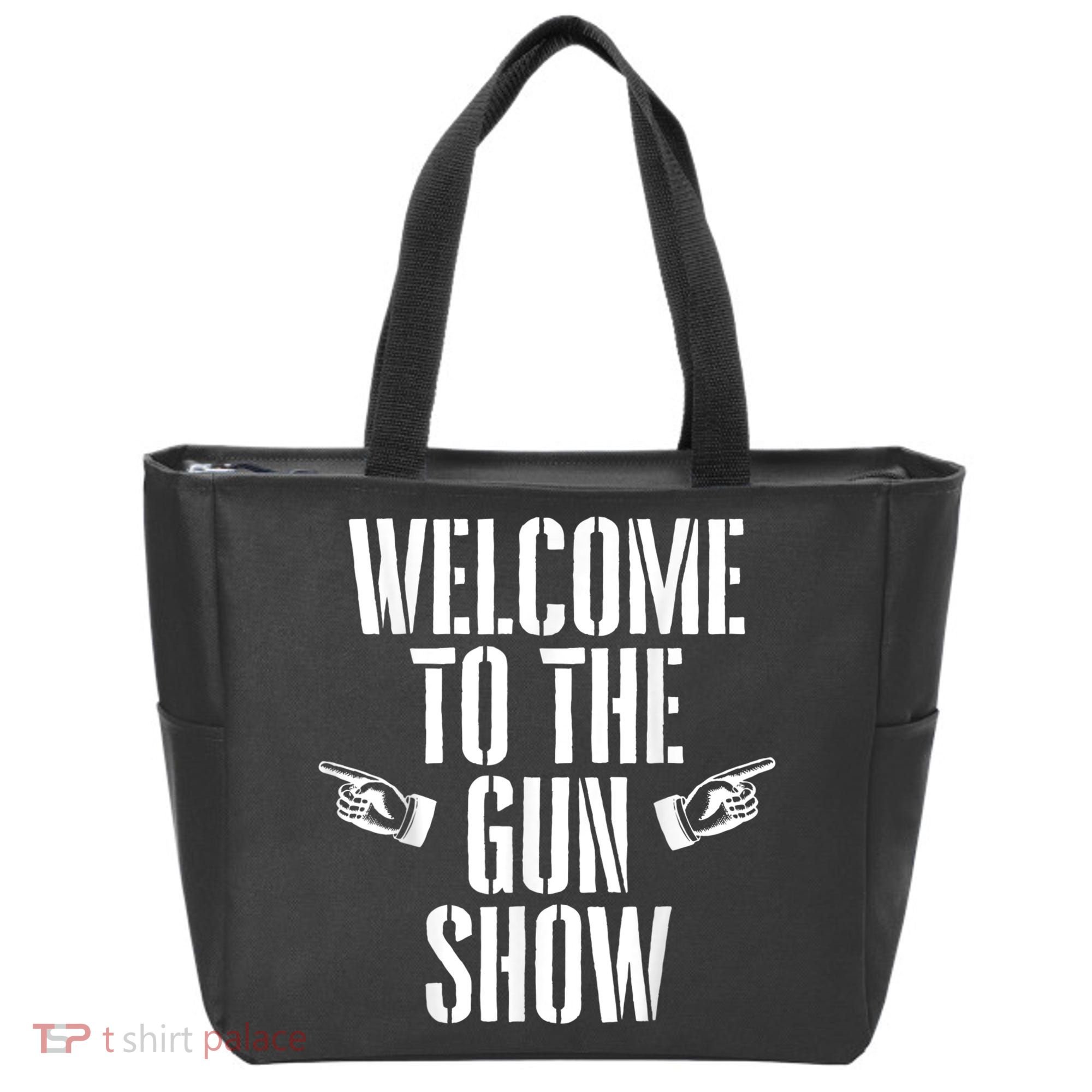 Welcome To The Gun Show Funny Bodybuilder Weightlifting Tote Bag