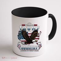 Welcome To Trump Country Usa Bald Eagle Coffee Mug thumb 1