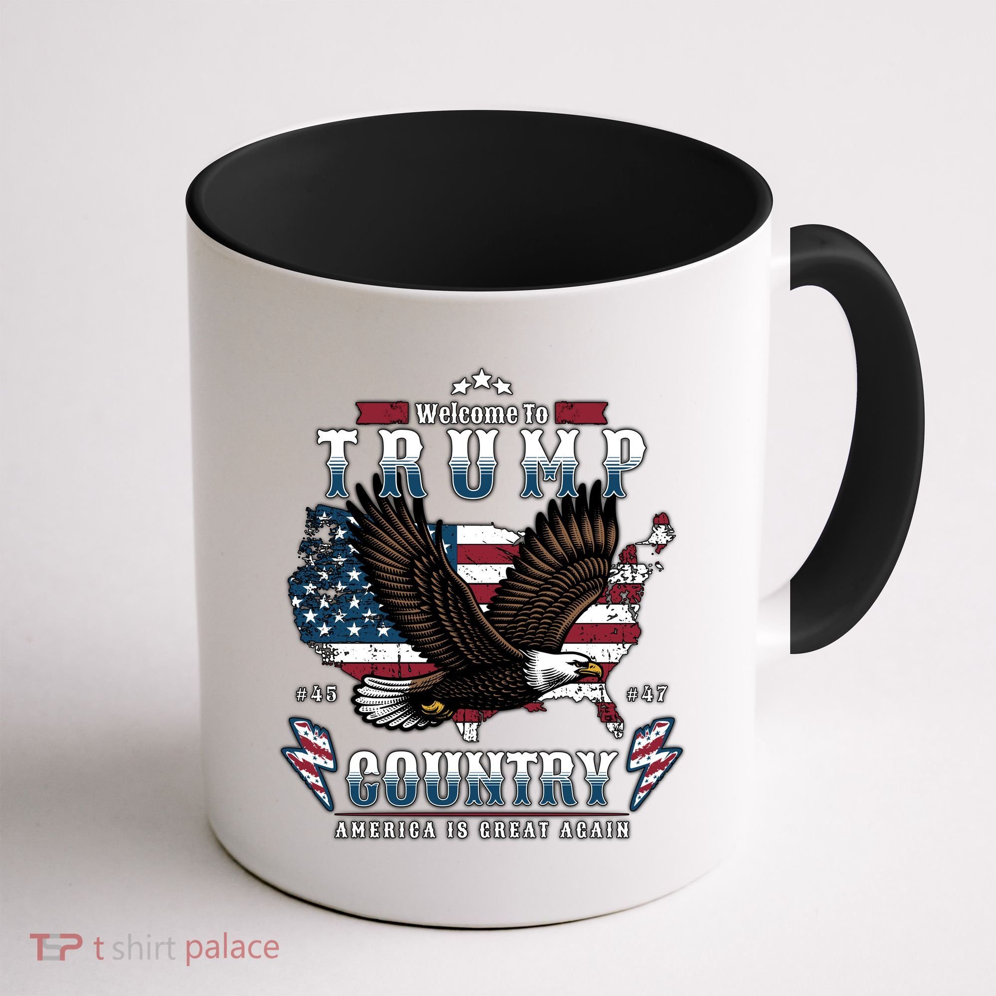 Welcome To Trump Country Usa Bald Eagle Coffee Mug