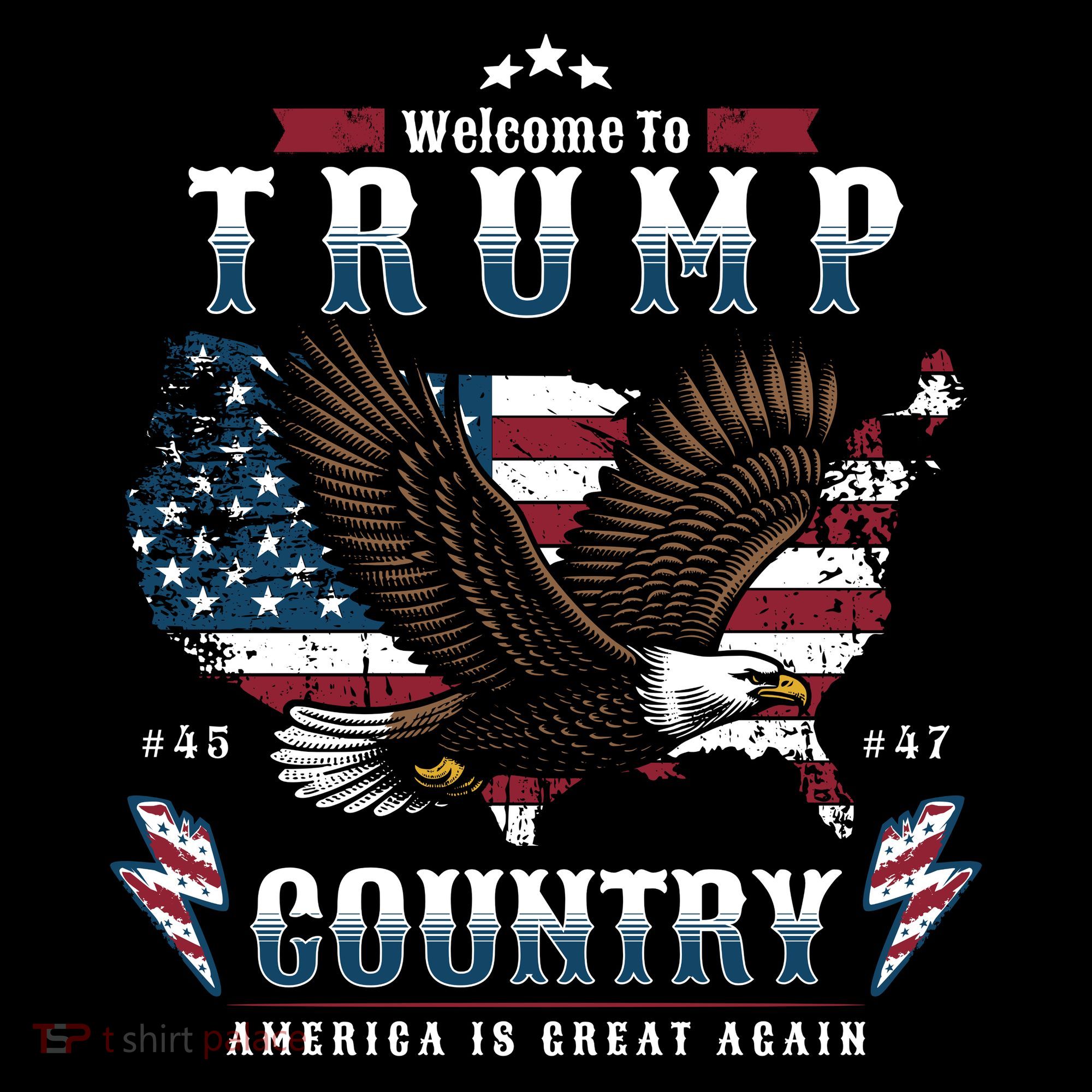 Welcome To Trump Country Usa Bald Eagle Coffee Mug