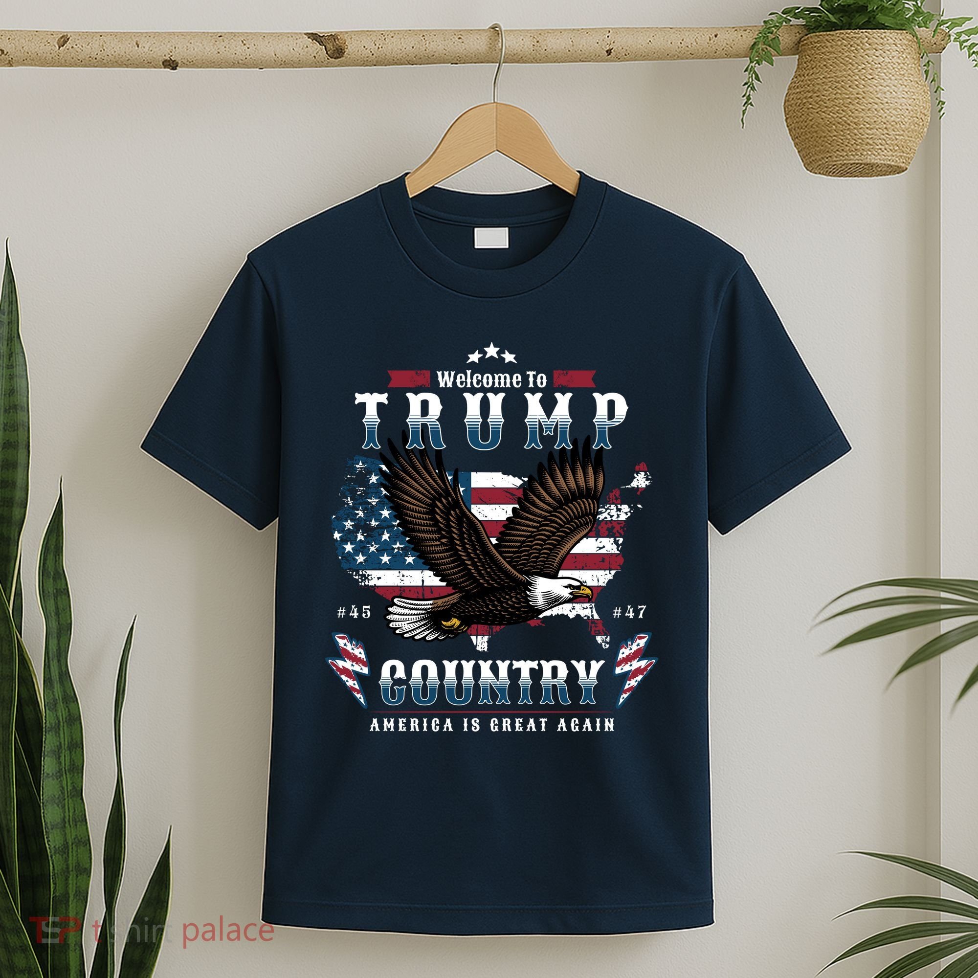 Welcome To Trump Country Usa Bald Eagle T-Shirt