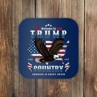 Welcome To Trump Country Usa Bald Eagle Coaster thumb 0