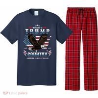 Welcome To Trump Country Usa Bald Eagle Pajama Set thumb 0