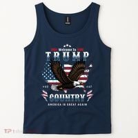 Welcome To Trump Country Usa Bald Eagle Tank Top thumb 2