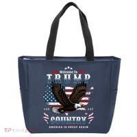 Welcome To Trump Country Usa Bald Eagle Tote Bag thumb 0