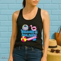 Welcome To The Pool Party Birthday Summer Family Swimming Women's Tank Top thumb 2