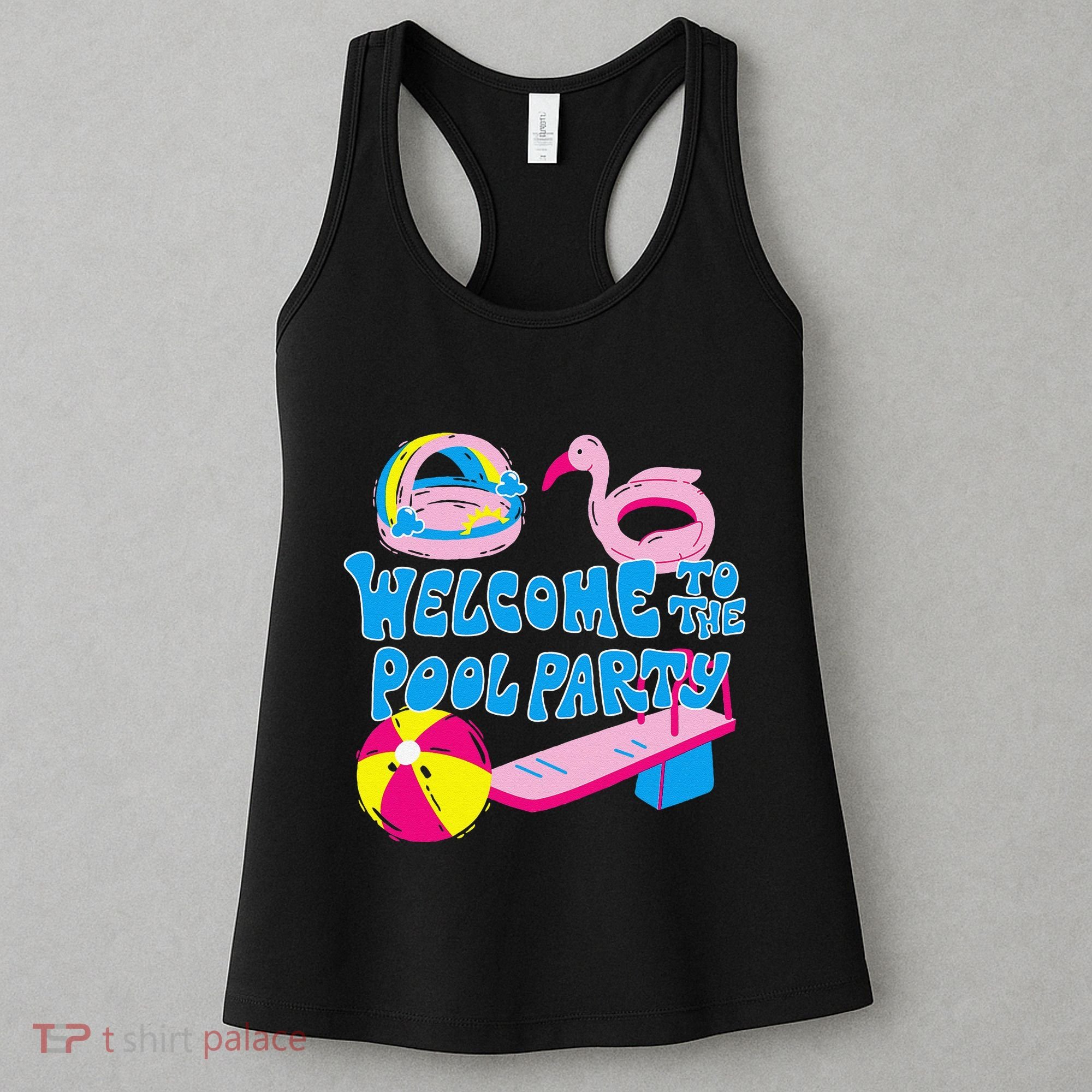 Welcome To The Pool Party Birthday Summer Family Swimming Women's Tank Top