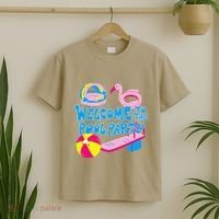 Welcome To The Pool Party Birthday Summer Family Swimming T-Shirt thumb 2