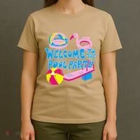 Welcome To The Pool Party Birthday Summer Family Swimming T-Shirt thumb 4