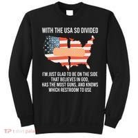 With The Usa So Divided America Flag Sweatshirt thumb 0