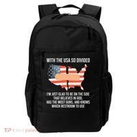With The Usa So Divided America Flag Backpack thumb 0