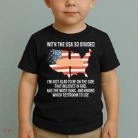 With The Usa So Divided America Flag Toddler T-Shirt thumb 2