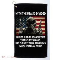 With The USA So Divided Im Just Glad To Be On The Side That Golf Towel thumb 0