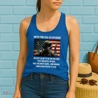 With The USA So Divided Im Just Glad To Be On The Side That Women's Tank Top thumb 2