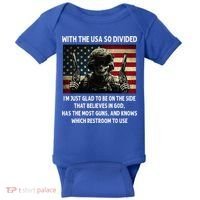 With The USA So Divided Im Just Glad To Be On The Side That Baby Bodysuit thumb 0