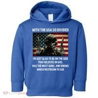 With The USA So Divided Im Just Glad To Be On The Side That Toddler Hoodie thumb 0