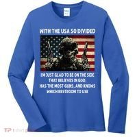 With The USA So Divided Im Just Glad To Be On The Side That Women's Long Sleeve Shirt thumb 0