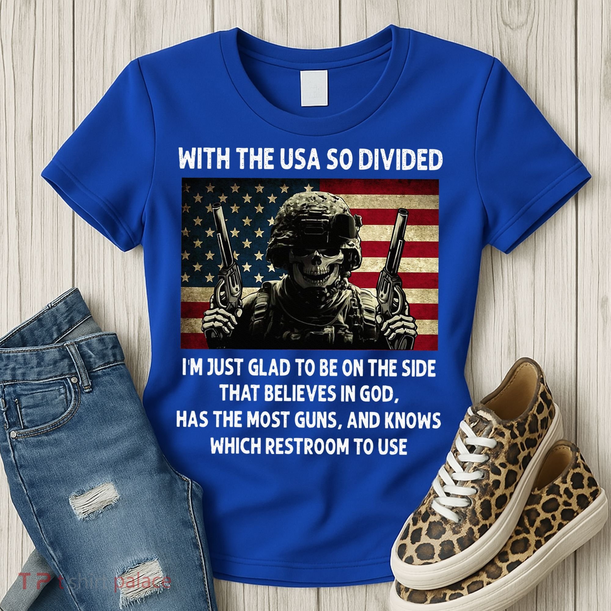 With The USA So Divided Im Just Glad To Be On The Side That Women's T-Shirt