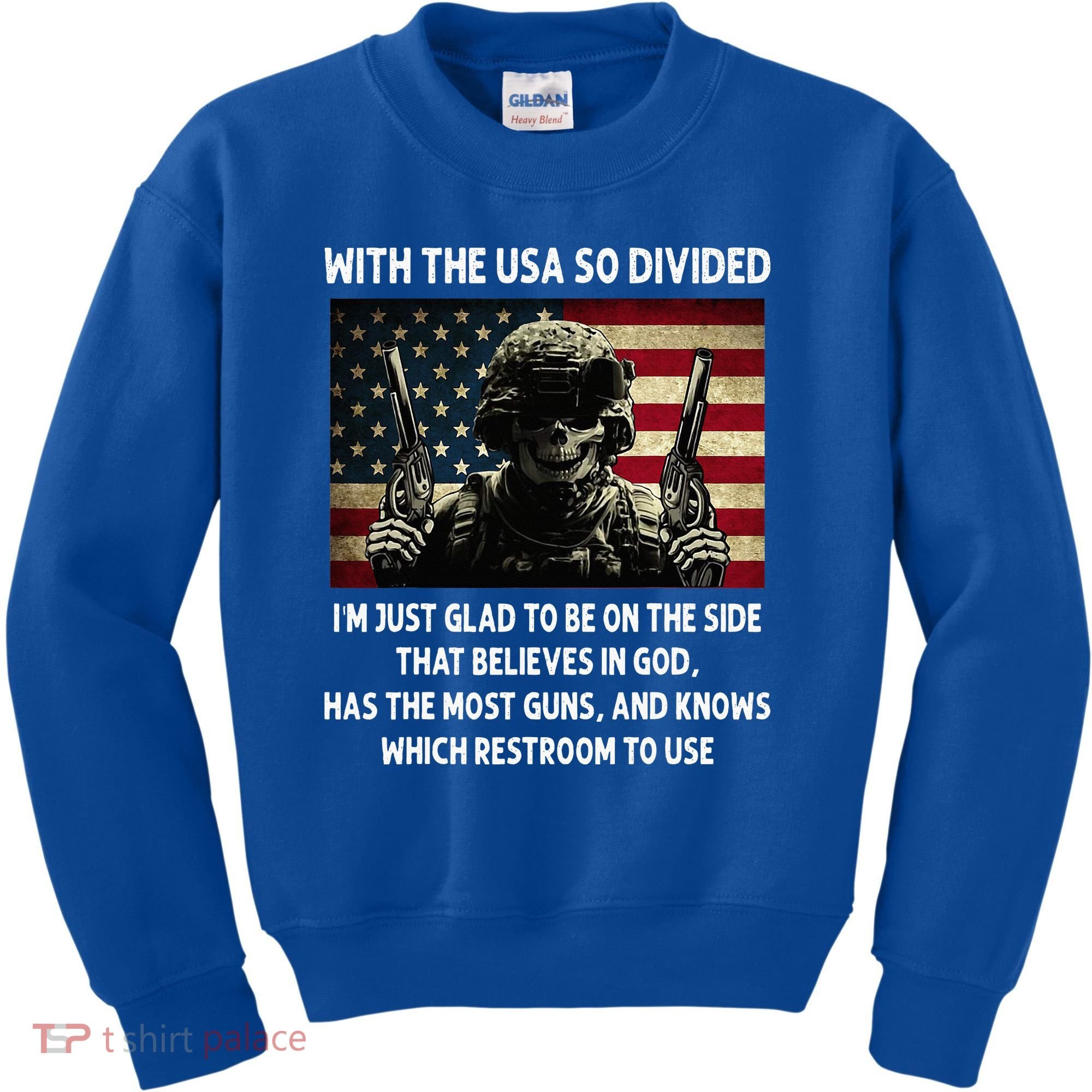 With The USA So Divided Im Just Glad To Be On The Side That Kids Sweatshirt