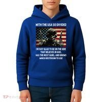 With The USA So Divided Im Just Glad To Be On The Side That Kids Hoodie thumb 4