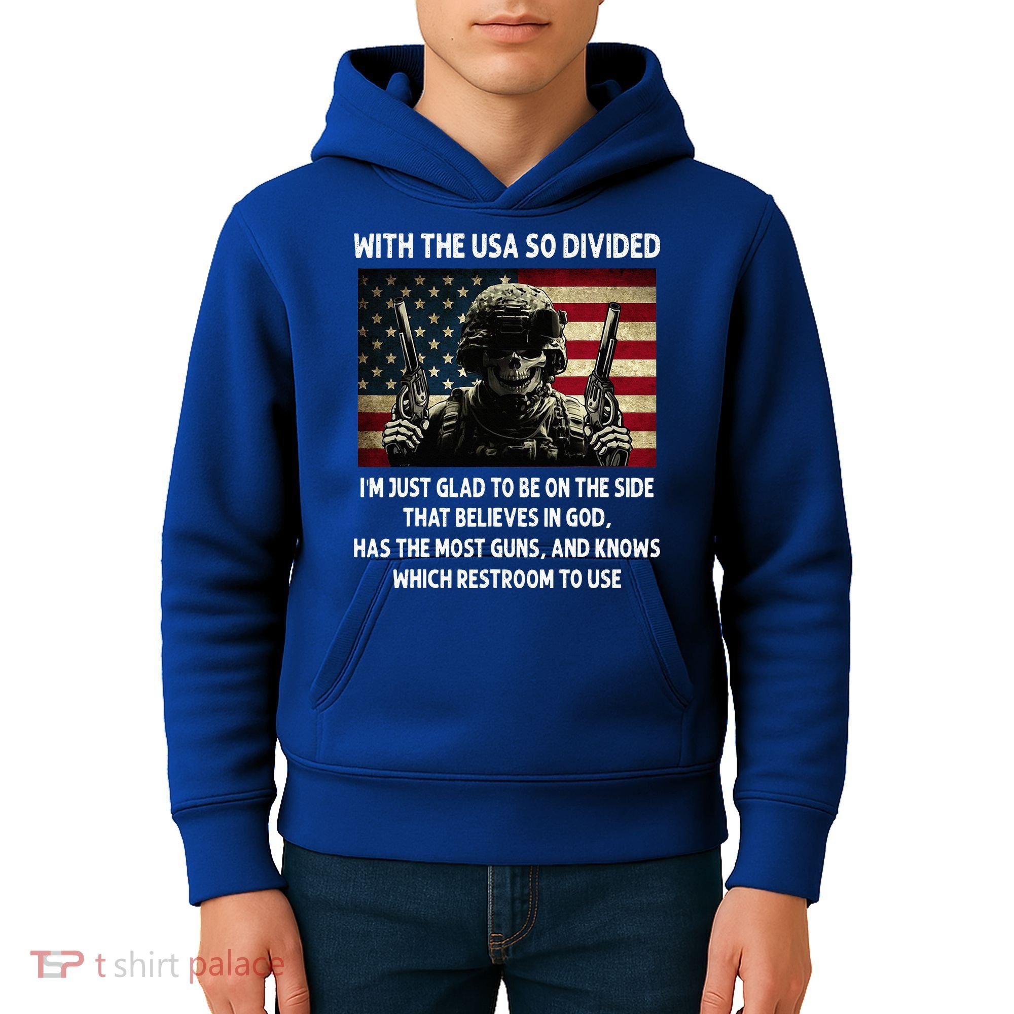 With The USA So Divided Im Just Glad To Be On The Side That Kids Hoodie