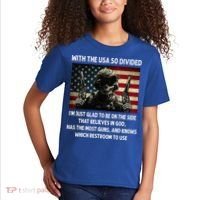 With The USA So Divided Im Just Glad To Be On The Side That Kids T-Shirt thumb 2