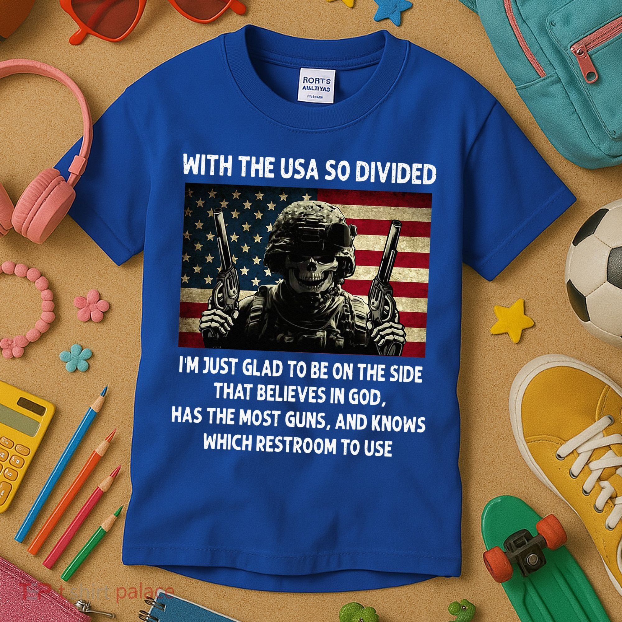 With The USA So Divided Im Just Glad To Be On The Side That Kids T-Shirt