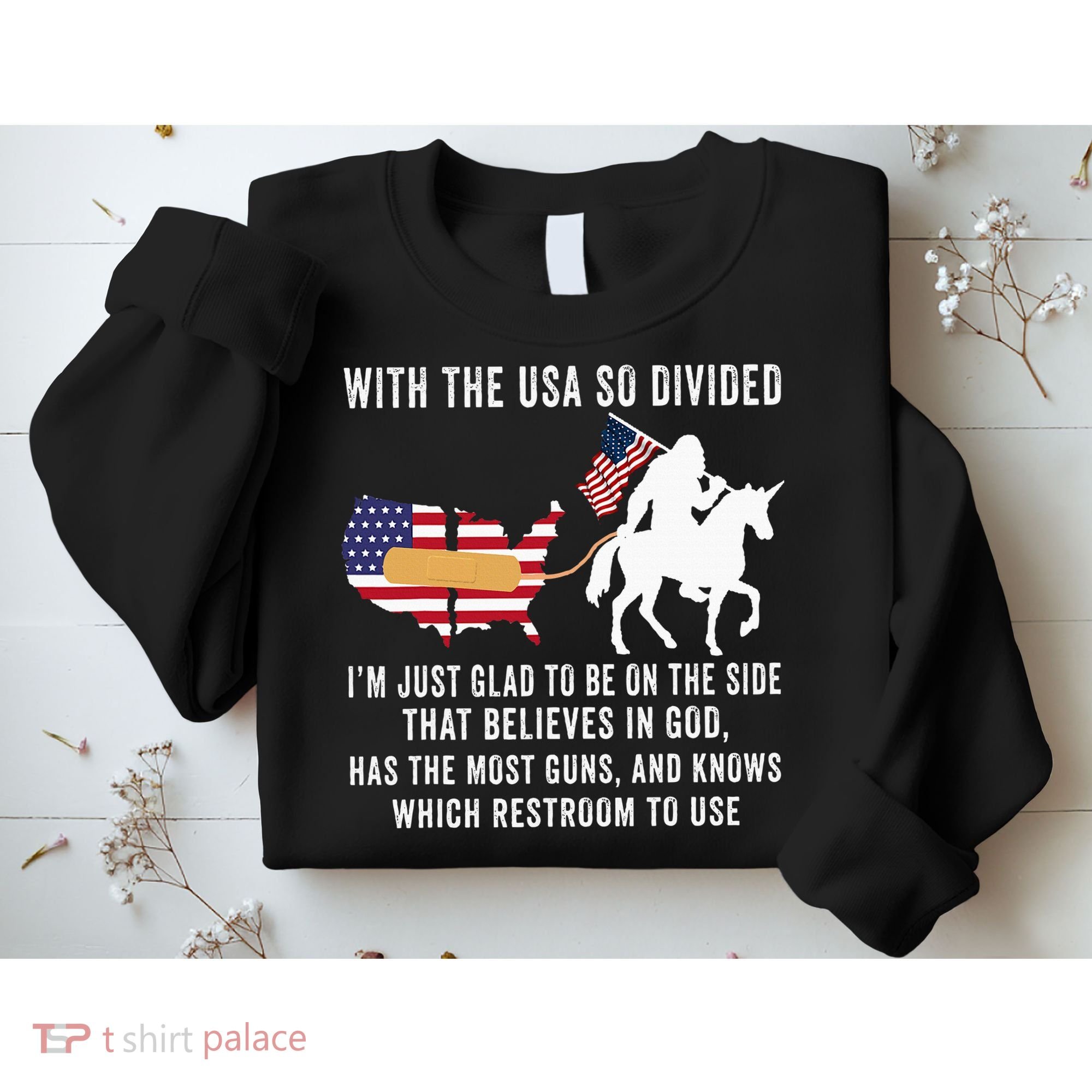 With The Usa So Divided IM Just Glad To Be On The Side Sweatshirt