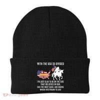 With The Usa So Divided IM Just Glad To Be On The Side Beanie thumb 0