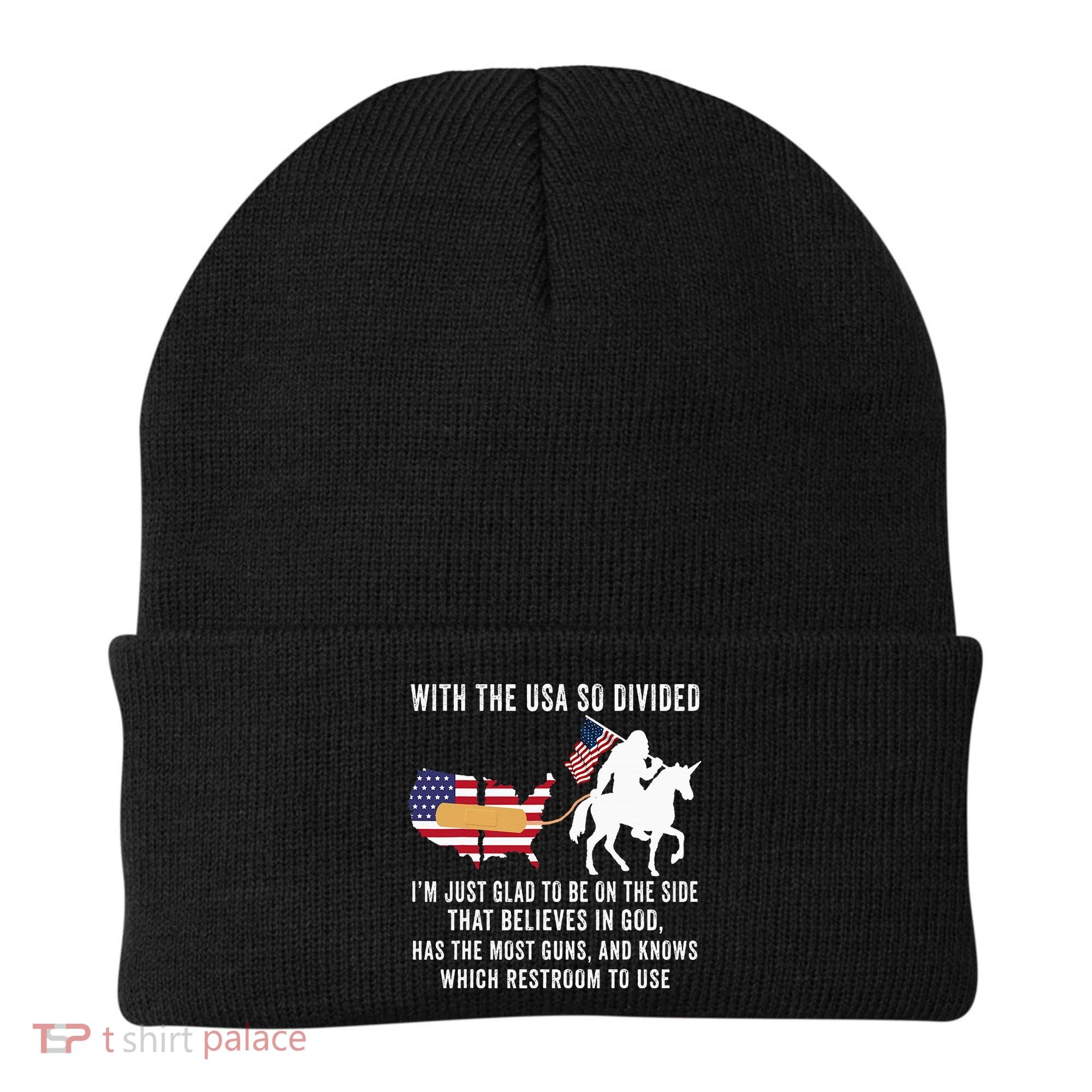 With The Usa So Divided IM Just Glad To Be On The Side Beanie