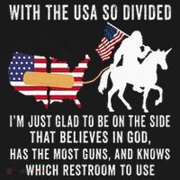 With The Usa So Divided IM Just Glad To Be On The Side Polo thumb 3