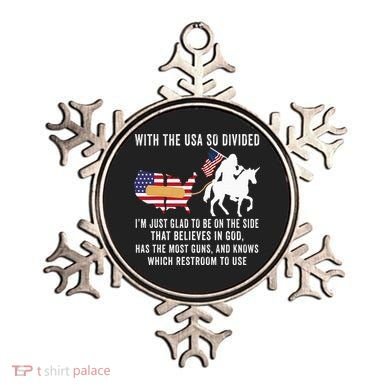With The Usa So Divided IM Just Glad To Be On The Side Ornament