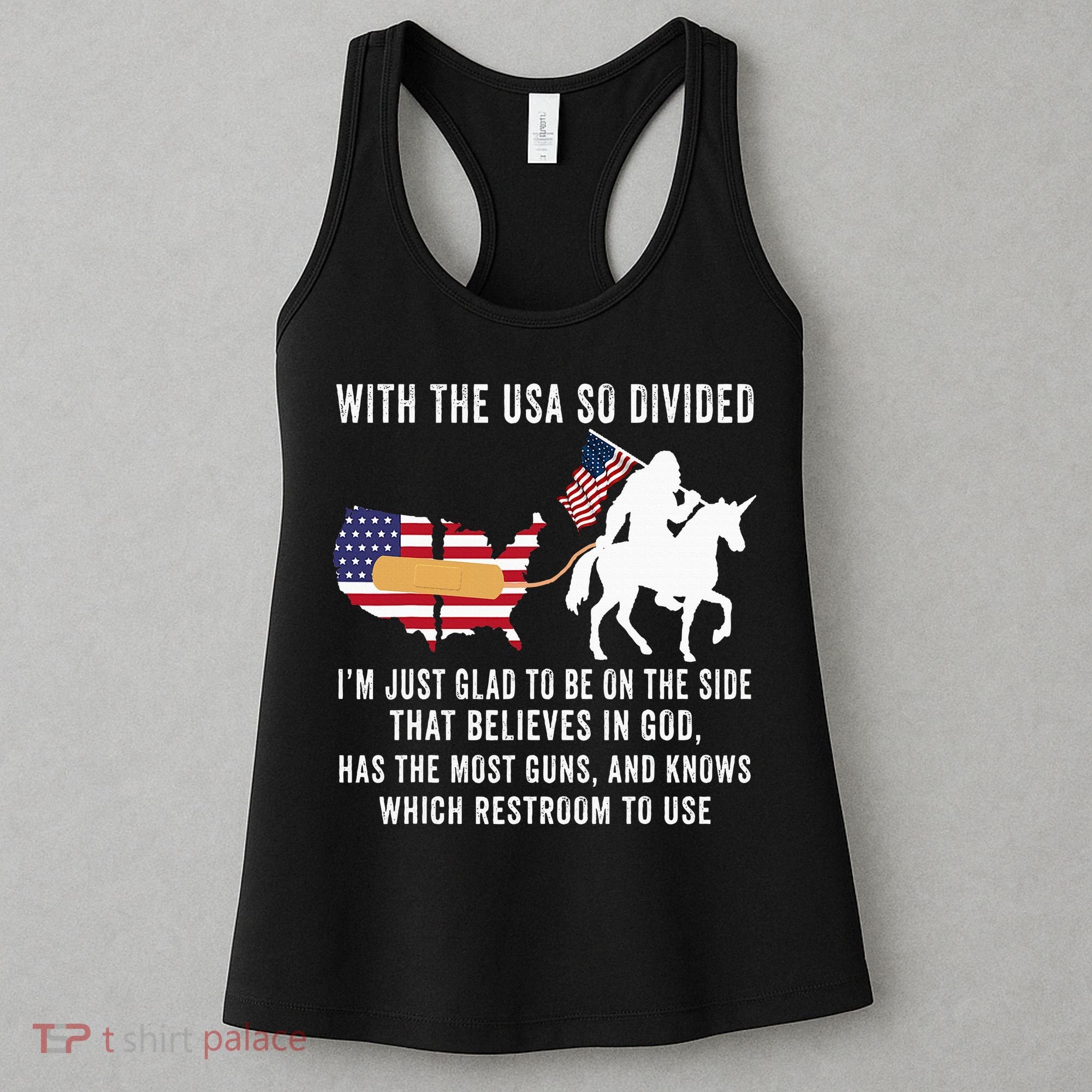 With The Usa So Divided IM Just Glad To Be On The Side Women's Tank Top