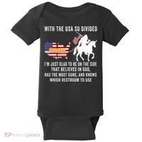 With The Usa So Divided IM Just Glad To Be On The Side Baby Bodysuit thumb 0