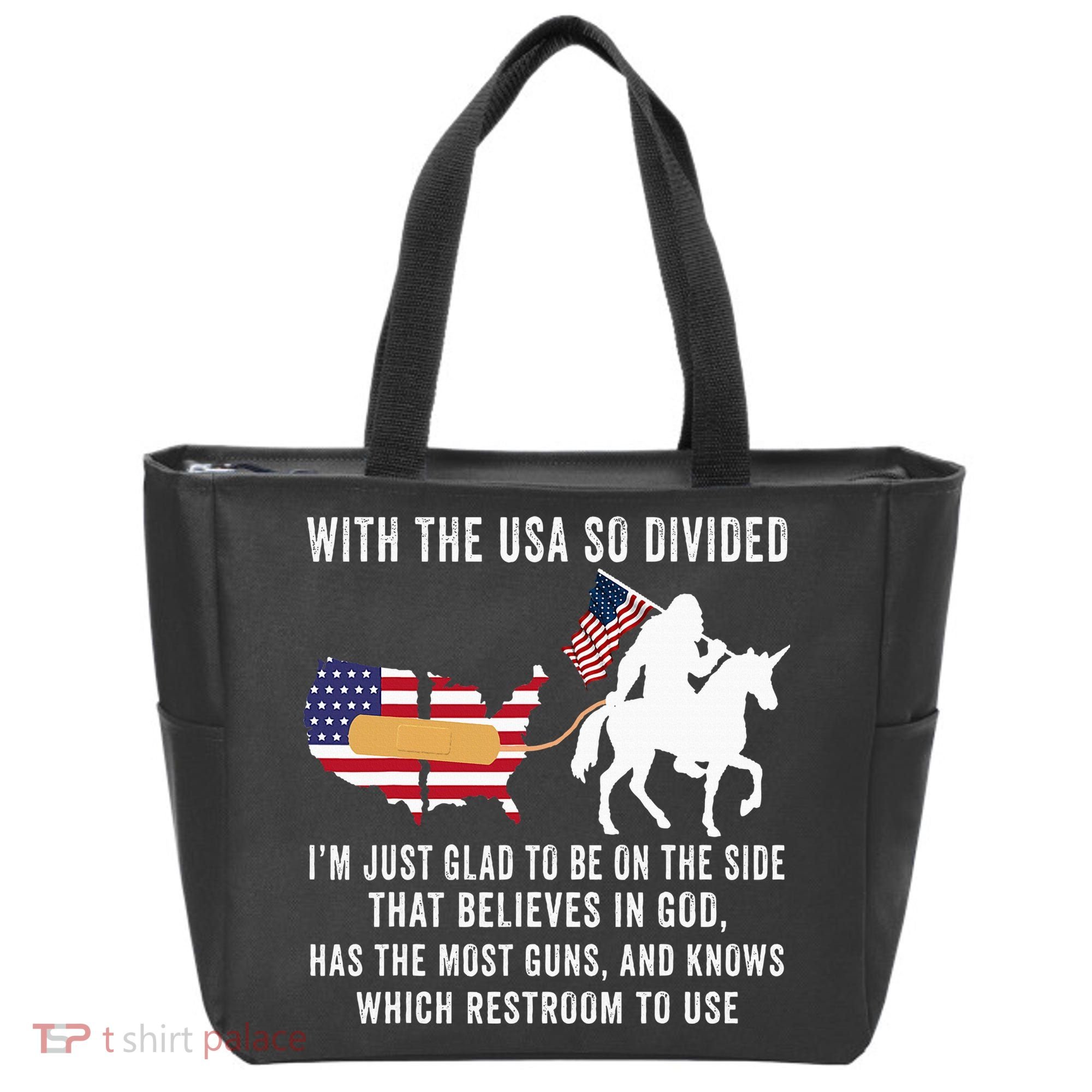 With The Usa So Divided IM Just Glad To Be On The Side Tote Bag