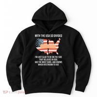 With The Usa So Divided America Flag Hoodie thumb 0