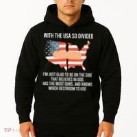 With The Usa So Divided America Flag Hoodie thumb 2