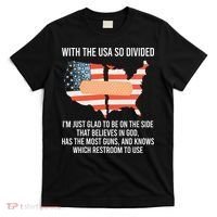 With The Usa So Divided America Flag T-Shirt thumb 0