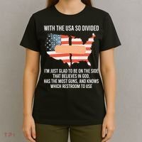 With The Usa So Divided America Flag T-Shirt thumb 4