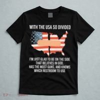 With The Usa So Divided America Flag T-Shirt thumb 5