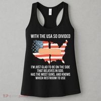With The Usa So Divided America Flag Women's Tank Top thumb 3