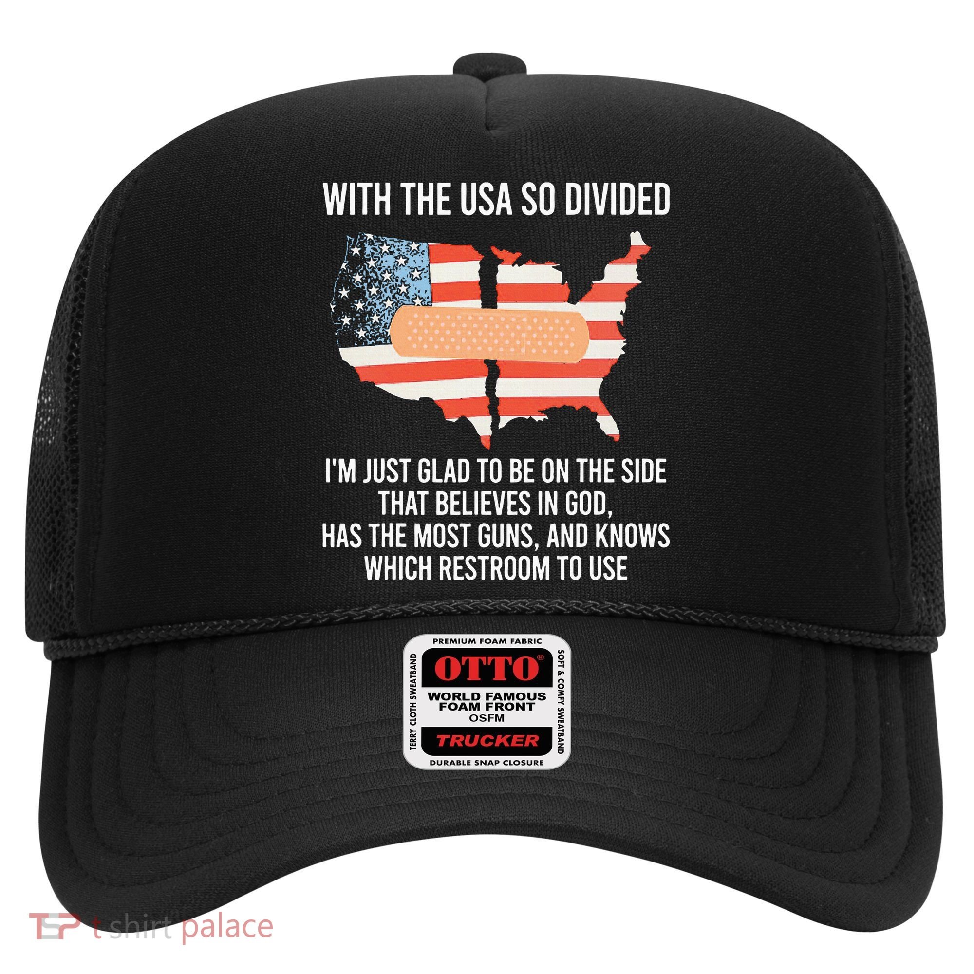With The Usa So Divided America Flag Hat