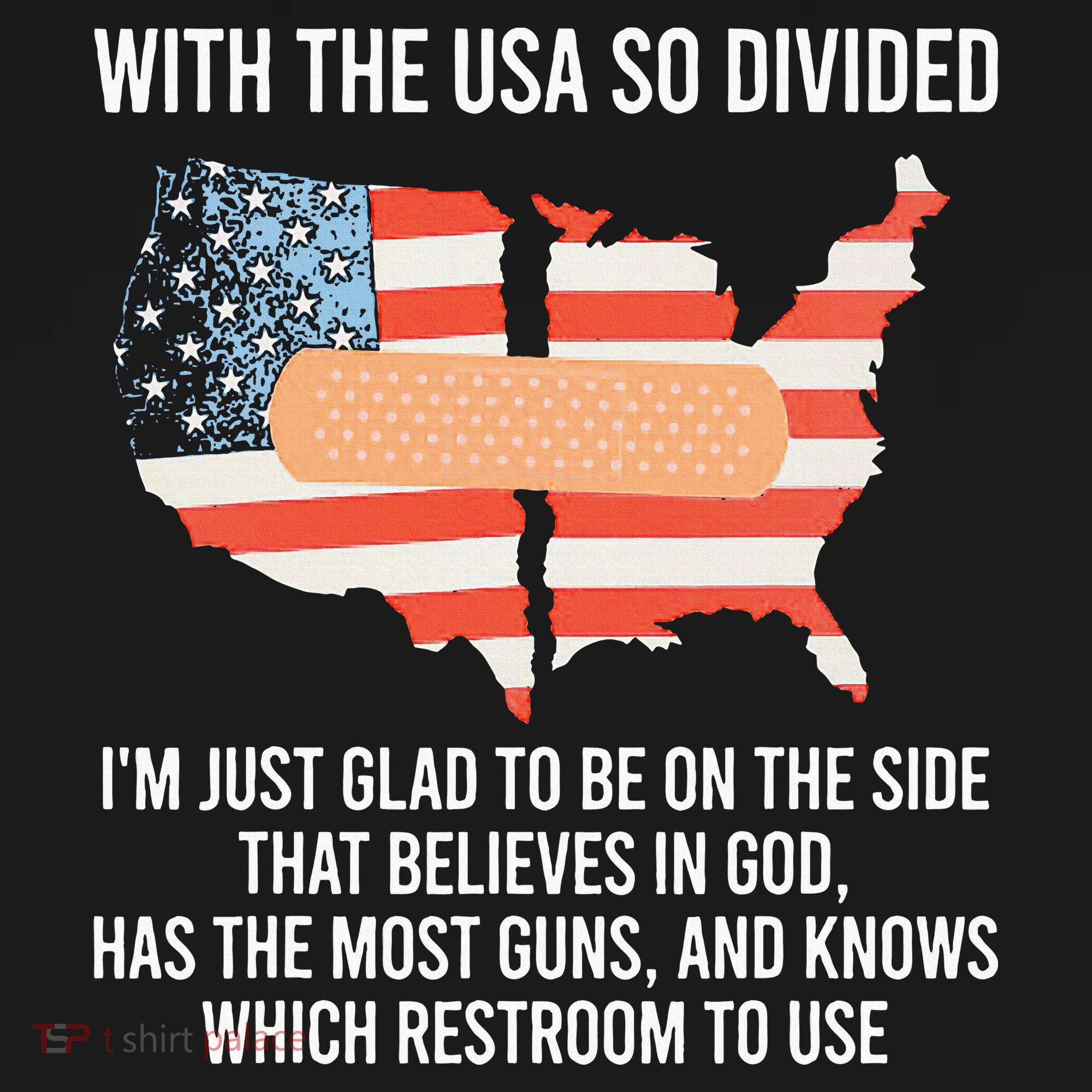 With The Usa So Divided America Flag Visor