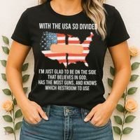 With The Usa So Divided America Flag Women's T-Shirt thumb 2