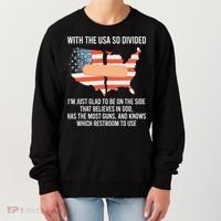 With The Usa So Divided America Flag Women's Sweatshirt thumb 0