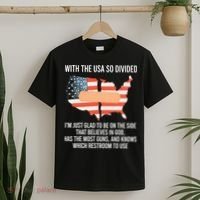 With The Usa So Divided America Flag T-Shirt thumb 2