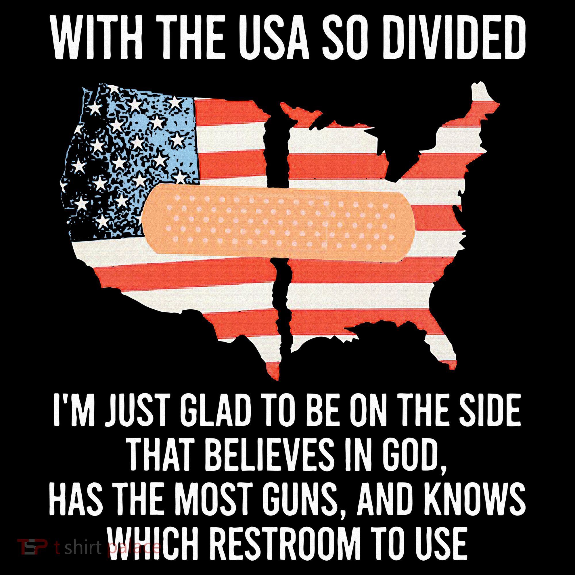 With The Usa So Divided America Flag Women's Hoodie
