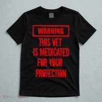 Warning This Vet Is Medicated American Veteran T-Shirt thumb 5