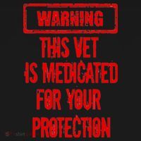 Warning This Vet Is Medicated American Veteran Backpack thumb 2