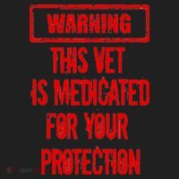 Warning This Vet Is Medicated American Veteran Hat thumb 2